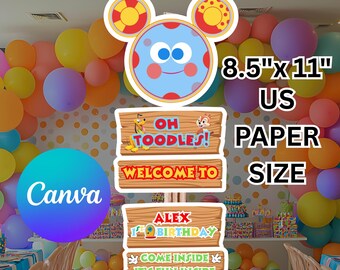 Mouse clubhouse party signages, Mouse clubhouse party sign, Mouse clubhouse party signage Printable
