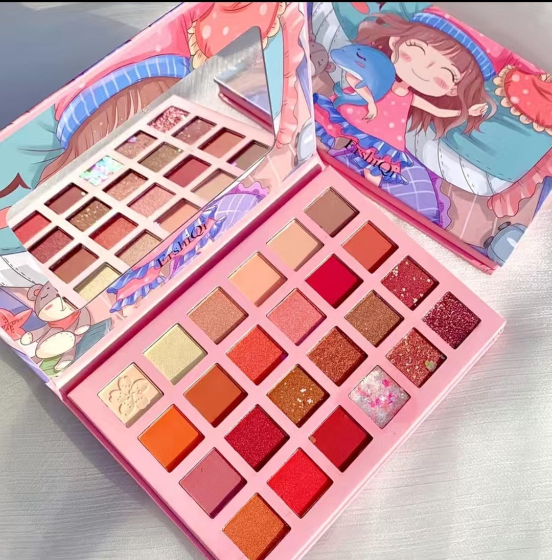 Cartoon Eyeshadow Palette,glitter Eyeshadow,long Lasting Waterproof