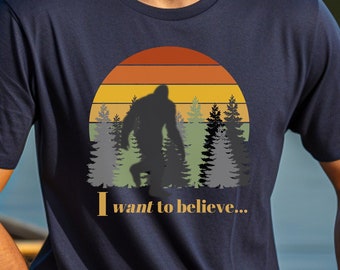 Vintage Bigfoot Shirt, Retro Sunset Shirt, BigFoot Camping, Funny Sarcastic Tee, BigFoot Shirt, Yeti Shirt, Sasquatch Shirt, Outdoor T Shirt