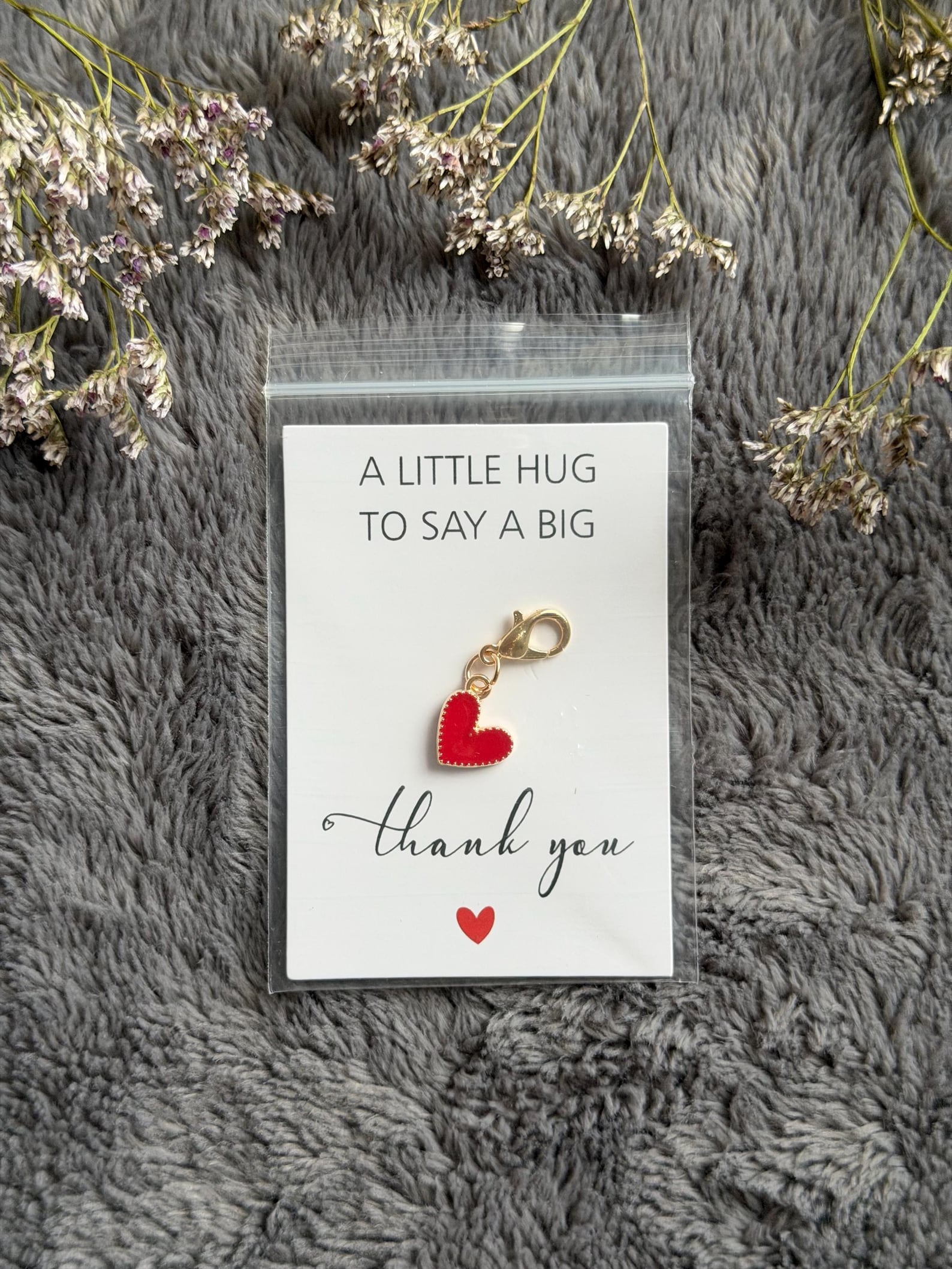 Heart Pocket Hug Keychain Charm, Gift Idea for Family Friends Co ...