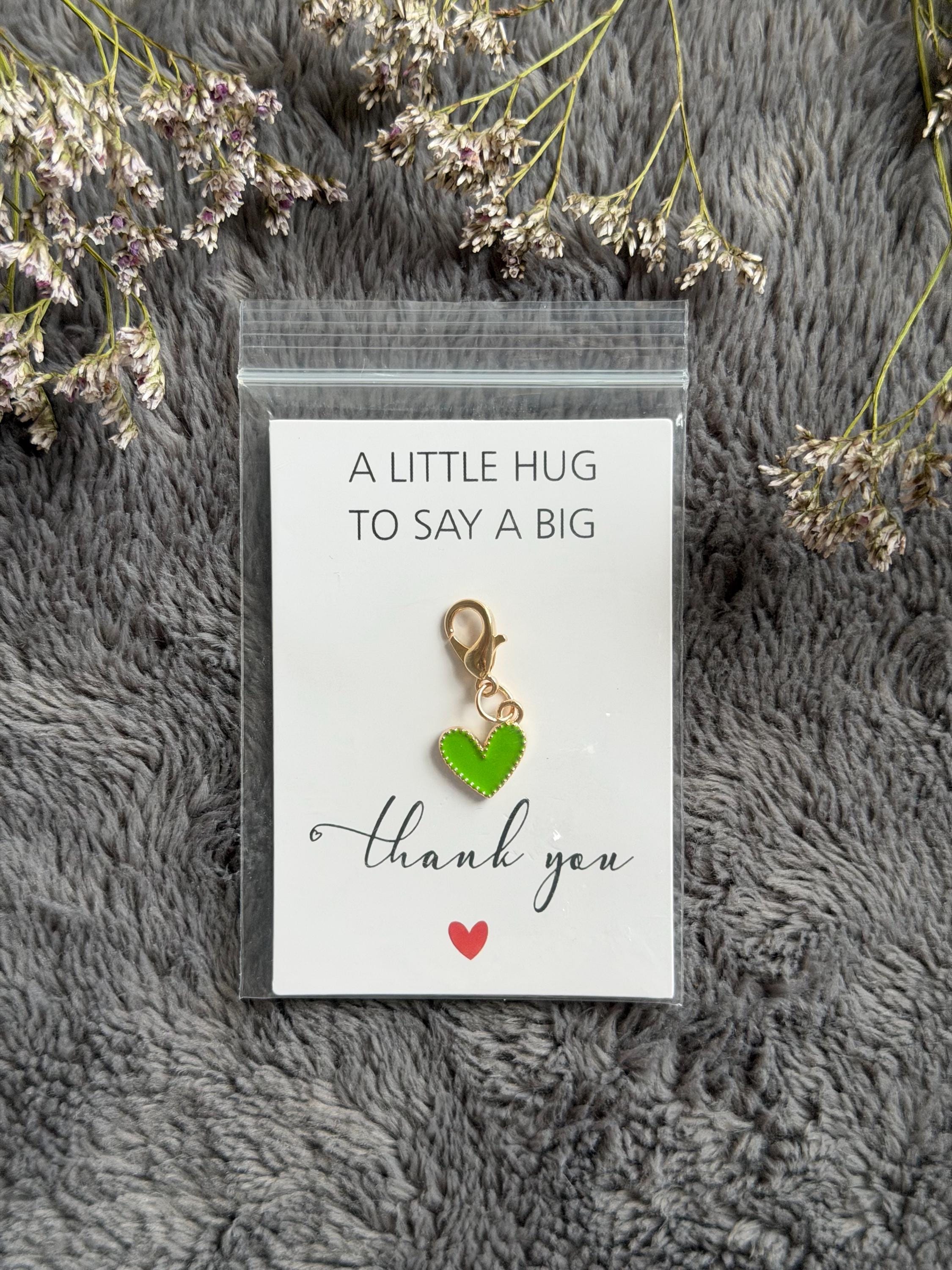 Heart Pocket Hug Keychain Charm, Gift Idea for Family Friends Co ...