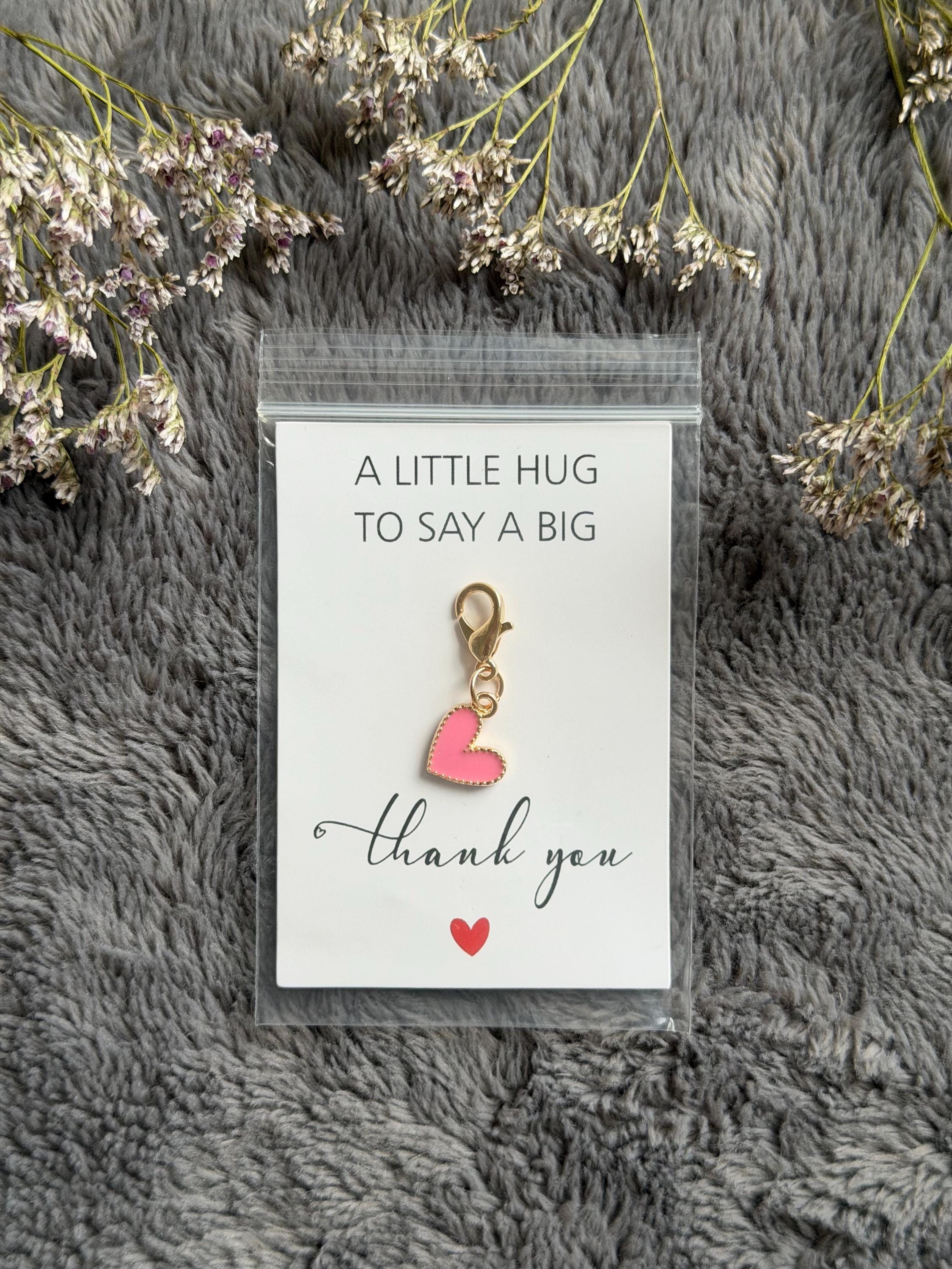 Heart Pocket Hug Keychain Charm, Gift Idea for Family Friends Co ...