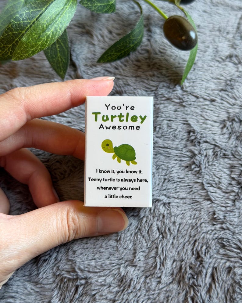 You’re Turtley Awesome Pocket Hug Charm, Gift Idea for Family Friends ...