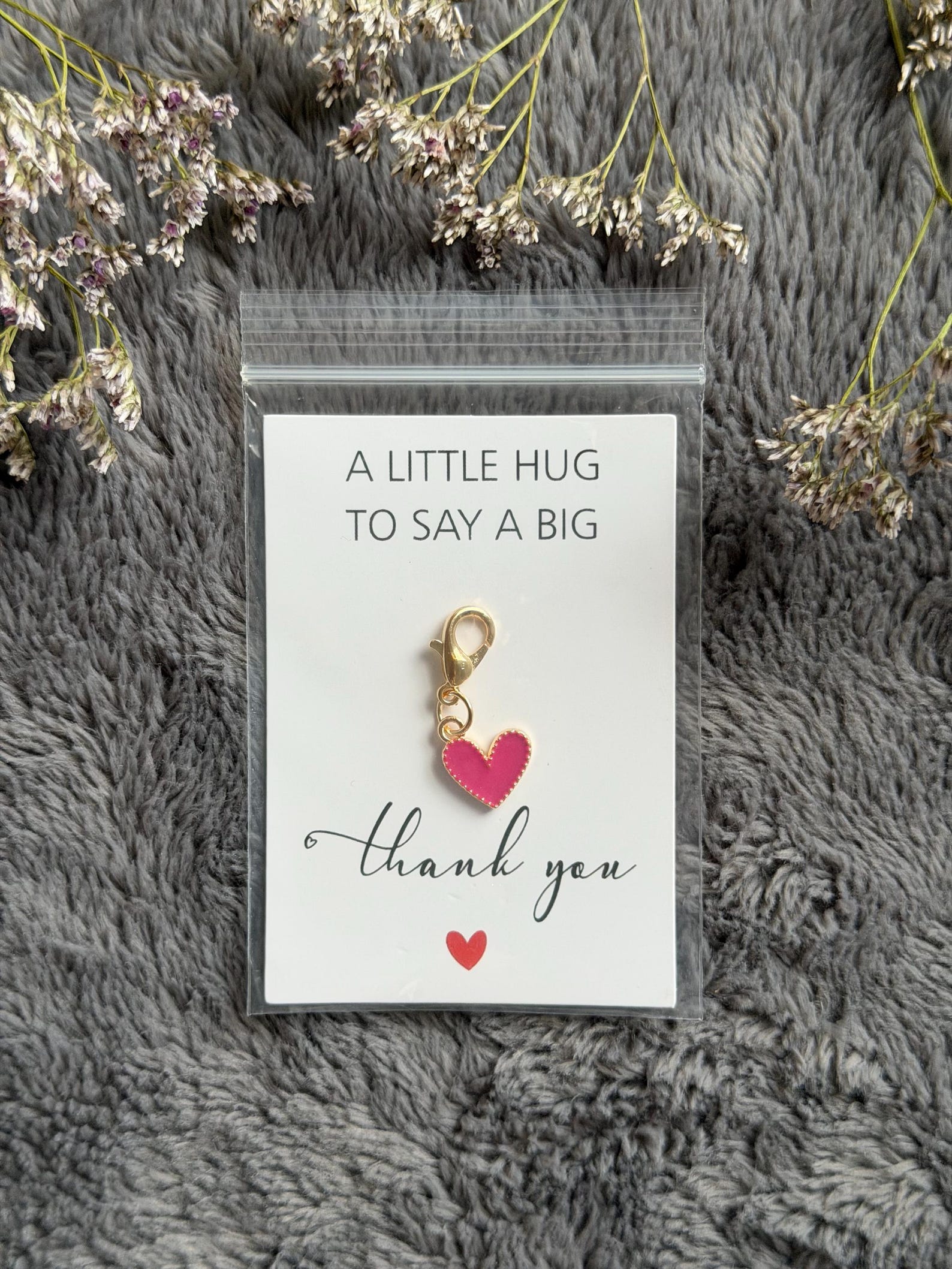 Heart Pocket Hug Keychain Charm, Gift Idea for Family Friends Co ...