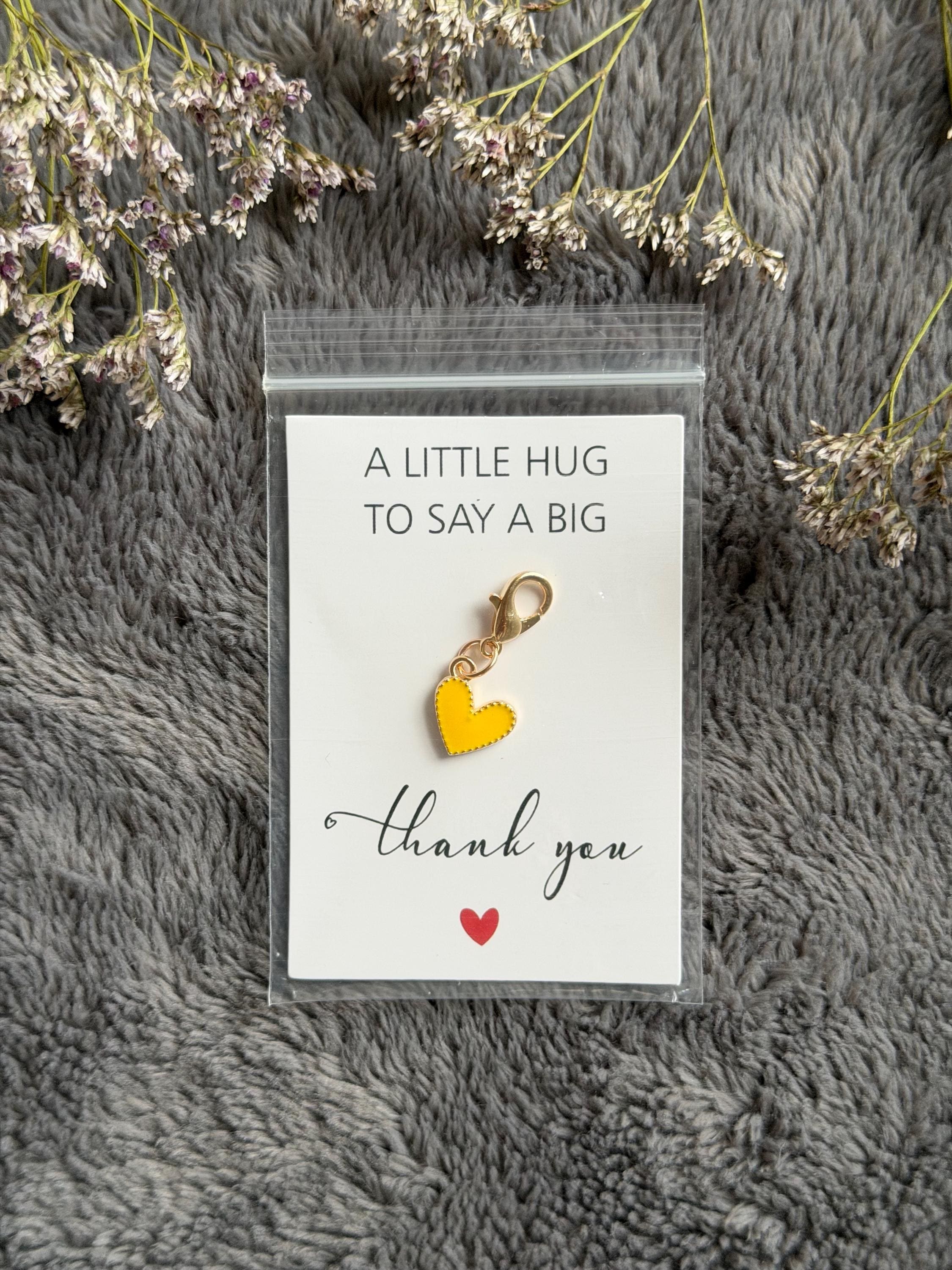 Heart Pocket Hug Keychain Charm, Gift Idea for Family Friends Co ...