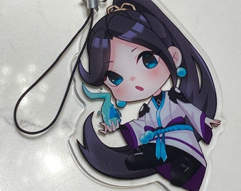 Valorant Sage Chibi Acrylic Charm Keychain Strap