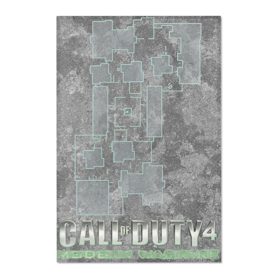 Mw2 Rug Call of Duty Map Rug, Modern Warfare Gamer Decor - Etsy