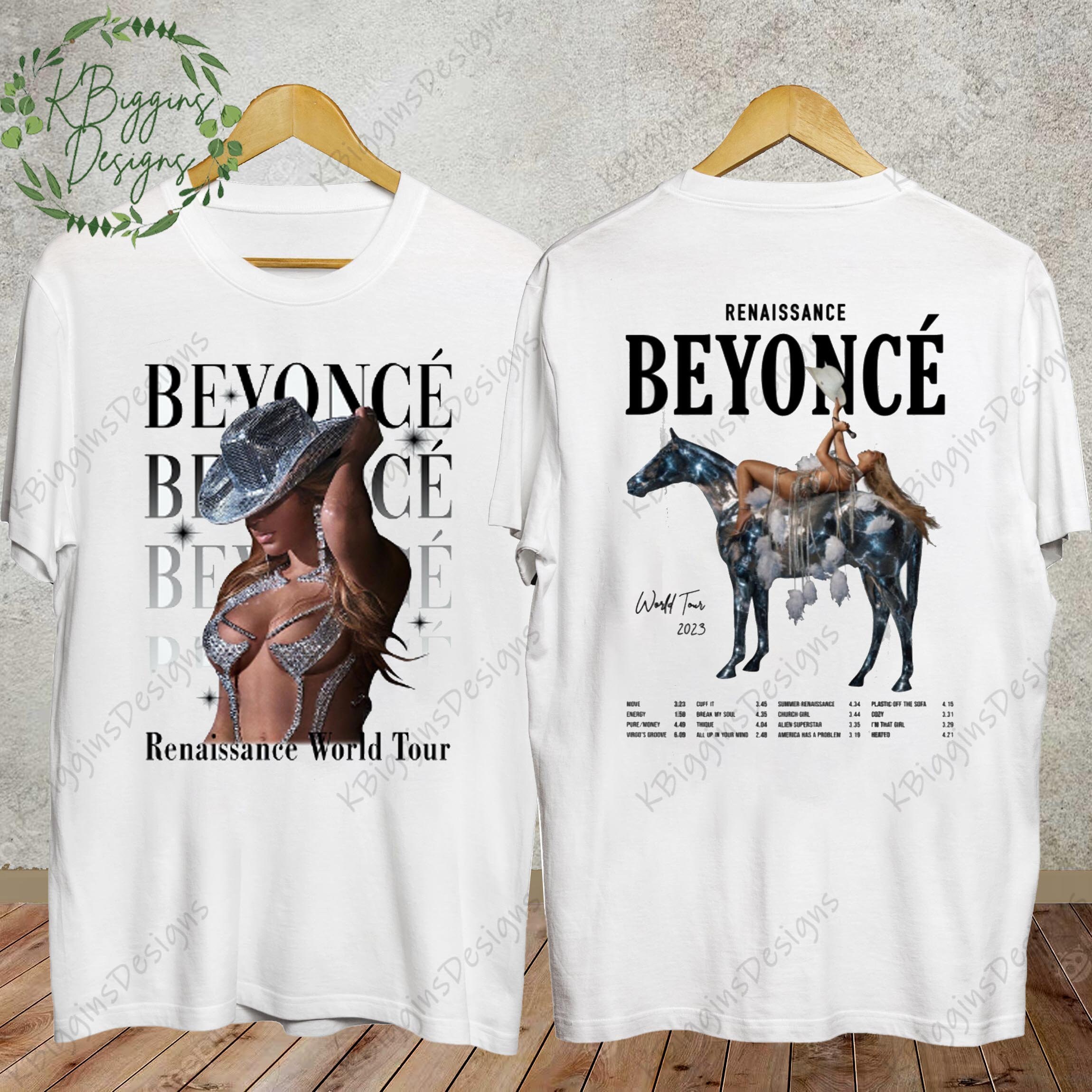 T-shirt Officiel Beyoncé Renaissance World Tour | Col Rond, Manches Courtes - 100% Coton