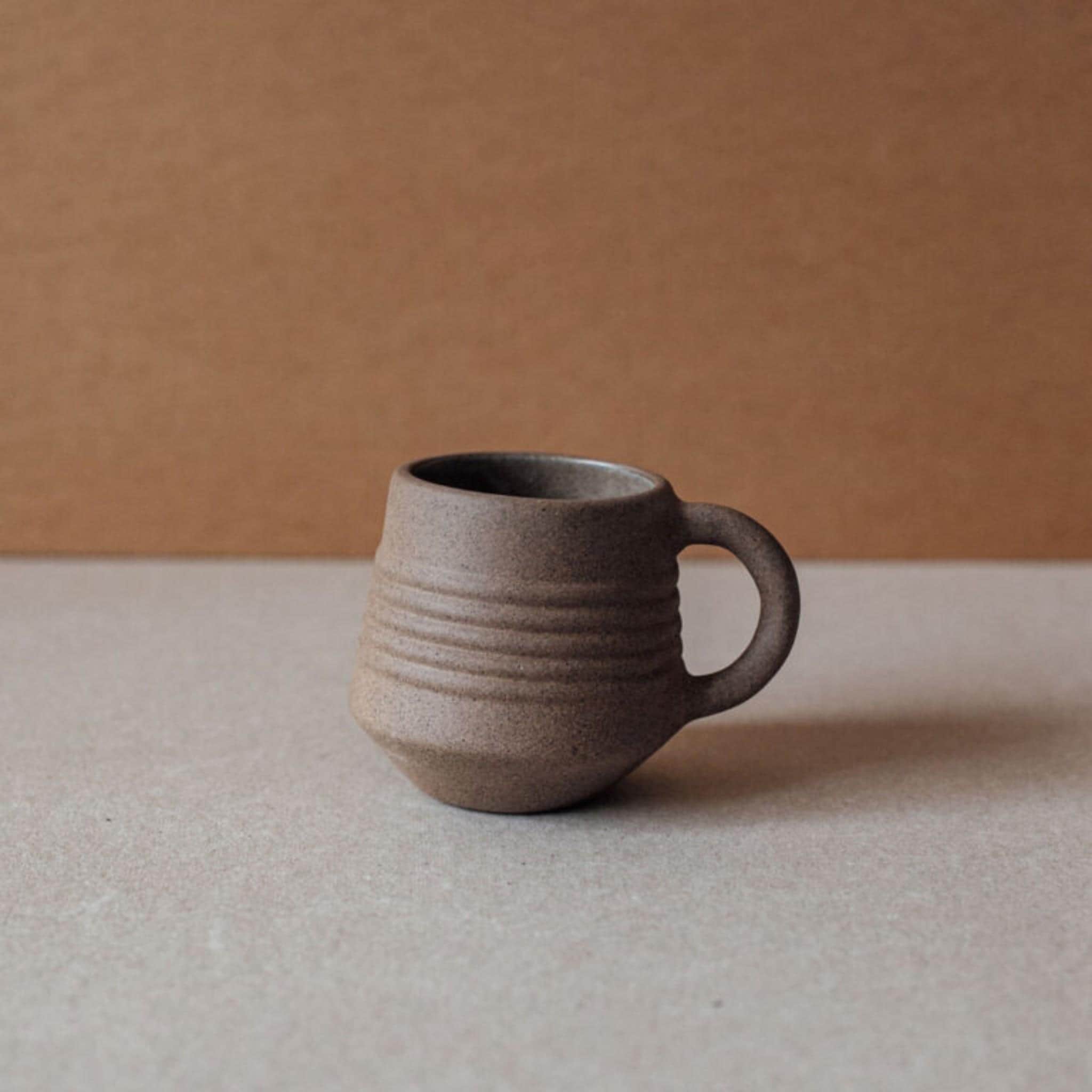 Rustic Cups Ridge Terracotta Mug – Minimalist Ceramic Coffee Cup – Rustic Matte ...