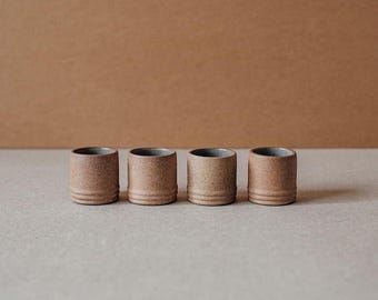Ceramic Mezcal & Tequila Shot Glasses – Handmade Mexican Stoneware Cups