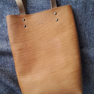 Genuine Leather Everyday Classic Tote bag - Handcrafted Rustic Leather Tote Bag