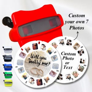 Custom Viewmaster, Retro View master Keepsake, Real Film Clear Photo Viewer, Personalized Anniversary gift, Wedding, Birthday, Father&#39;s day