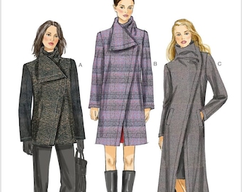 Vogue 8933 Misses' Coat Sewing Template Uncut Sewing Pattern