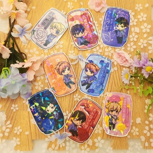 OHSHC Pop Can Holographic Vinyl Stickers | Anime | Japanese | Ouran | Host Club
