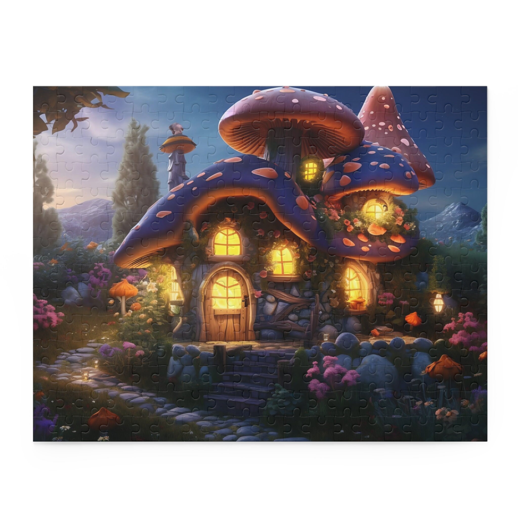 Mushroom Forest Fantasy Art Jigsaw Puzzle Anime Fairytail Relaxing ...