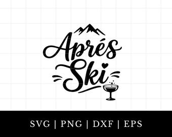 Après Ski SVG, Wycieczka panieńska w Aspen, Projekt koszulki urodzinowej na narty, Plik do cięcia sylwetki Cricut