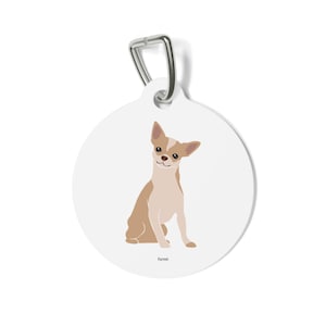 Customisable Chihuahua Dog Tag