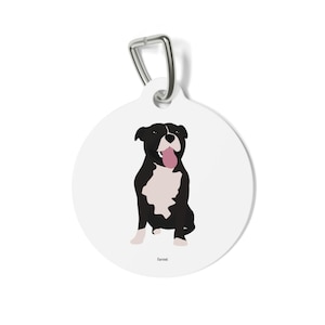Customisable Pitbull Dog Tag