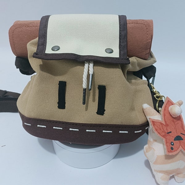 The Legend of Zelda Korok Backpack, Tears of The Kingdom Korok Plush Removable Replaceable Leaves, Wearable Backpack or Cosplay Prop Costume