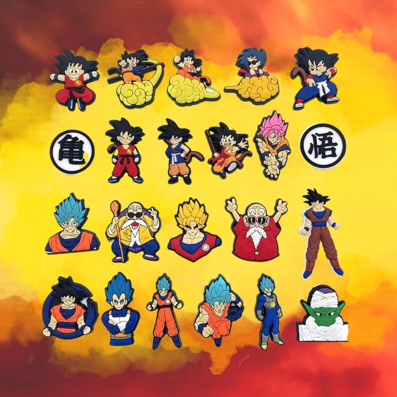 Dragon Ball Z Croc Jibbitz Level up Your Style With DBZ Etsy UK