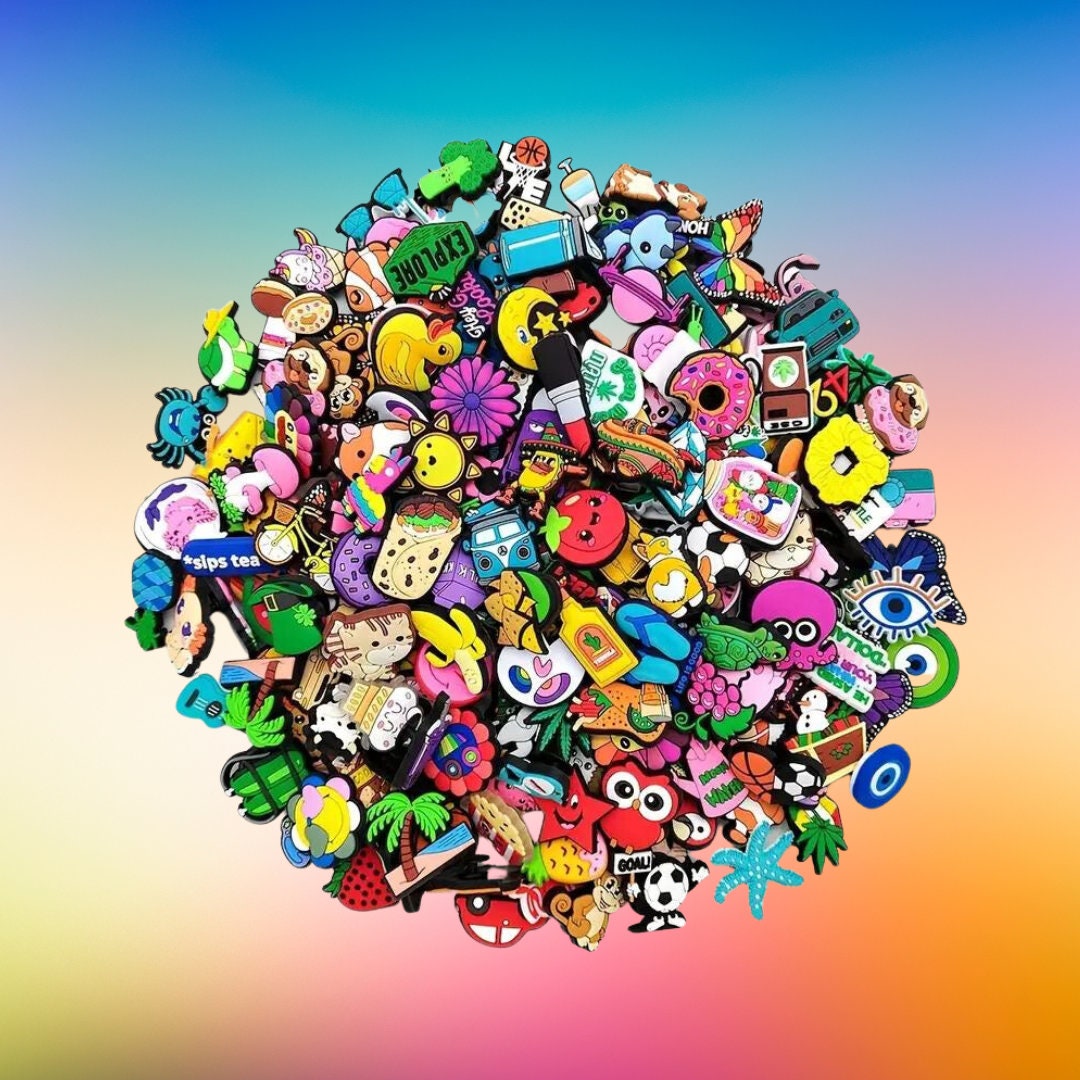 Random Assortment Jibbitz Bulk Variety Pack Explore the Unexpected