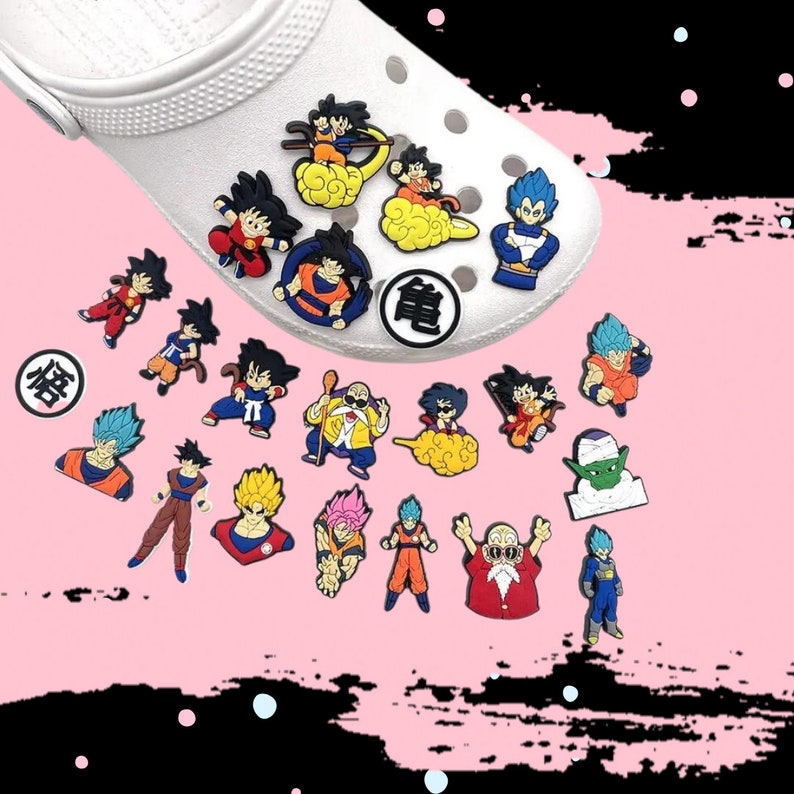 Dragon Ball Z Croc Jibbitz Level up Your Style With DBZ Etsy UK