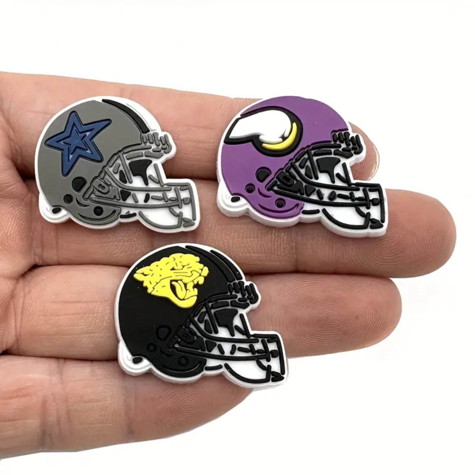 NFL Football Team Helmet Croc Jibbitz Cowboys Chargers Etsy