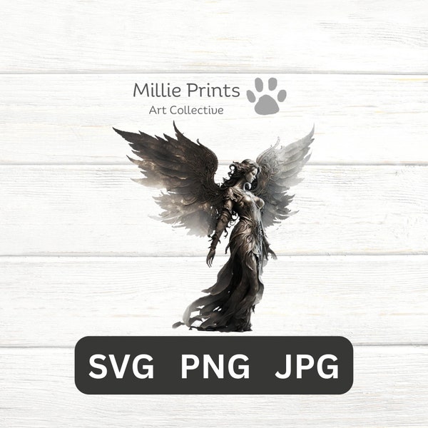 Angel SVG PNG JPG svg Files Cricut Designs Files Images Clipart graphics Angel gift decor tshirt for her gift guardian angel transparent