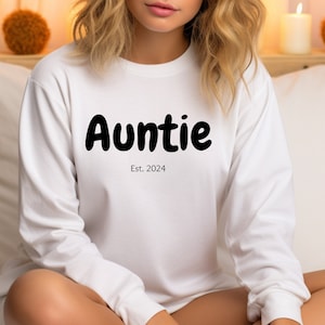 Tante 2024 SVG PNG JPG Clipart Tante 2024 Cute Craft Gift Haar zus Quote Cricut Cut File Sticker Verjaardag Kerst Familie Grafische Diy