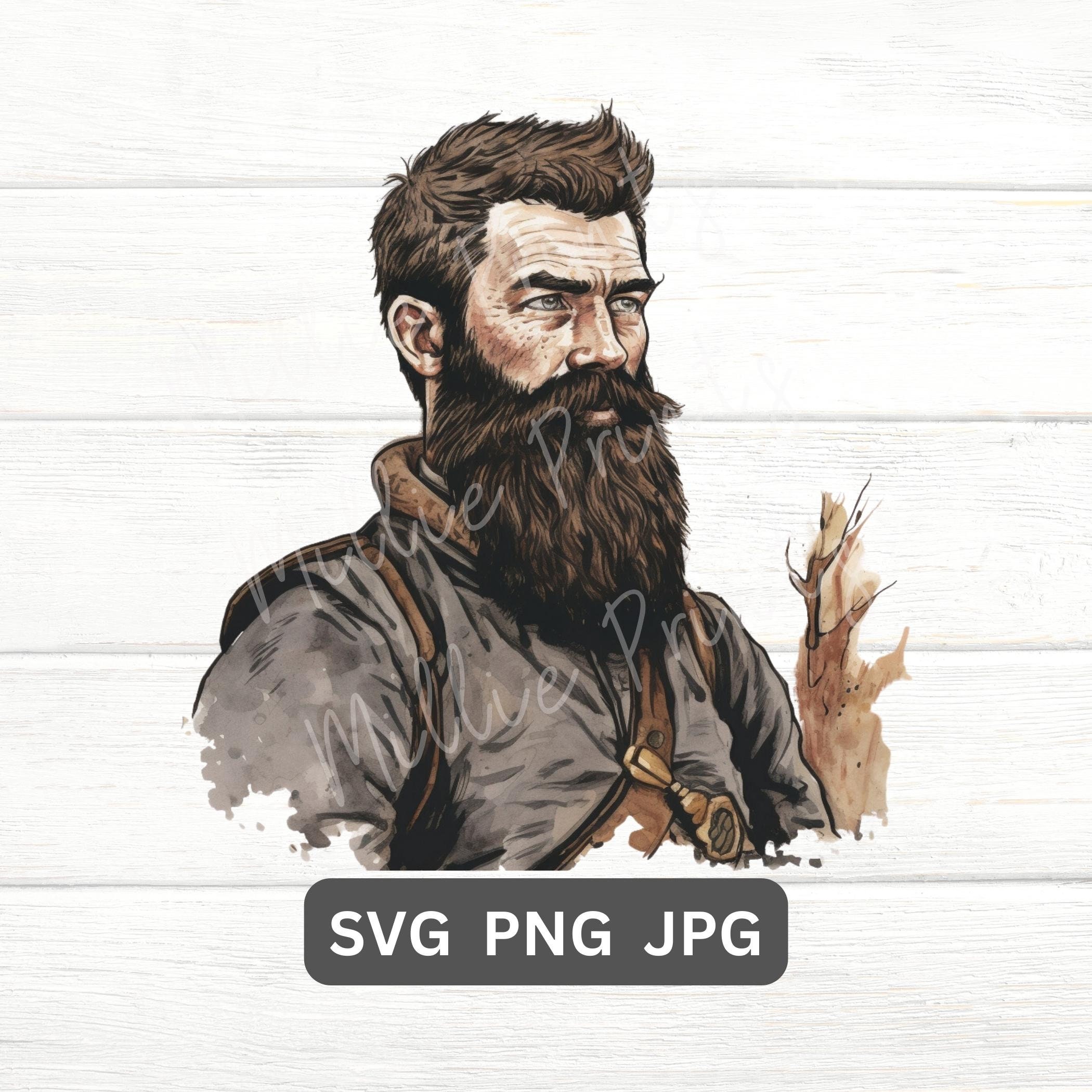 Bushranger Clip Art SVG PNG Country Svg Western Svg Cut File for Cricut ...