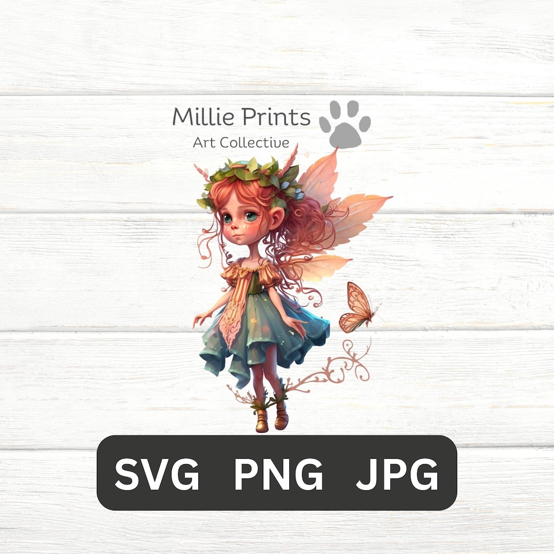 Fairy SVG PNG Clipart Graphics Svg Cricut File Cricut Digital Art Deco ...