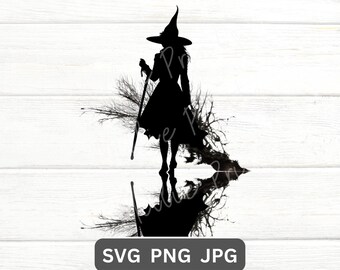 Witch Clipart SVG PNG Inspirational Motivational Svg Cut Files for Cricut Cutting Machine Svg for shirt mug bag gift decor wall witch spirit