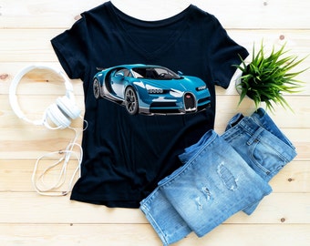 Bugatti SVG Bundle, Blue Sports Car PNG Clipart, Cricut Cut File, Supercar Shirt Design, Instant Download