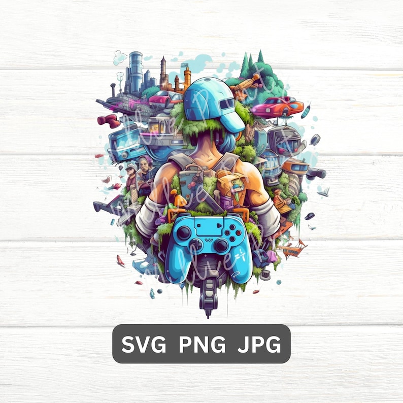 Gaming Gamer SVG PNG Cut File Cricut PNG File Clipart Graphics Digital PNG Art Deco Clipart & Image Files Cutting Machine Inspirational SVG Motivational SVG Craft Machine Positive Quote SVG, SVG for shirt, canvas & surfaces image files
