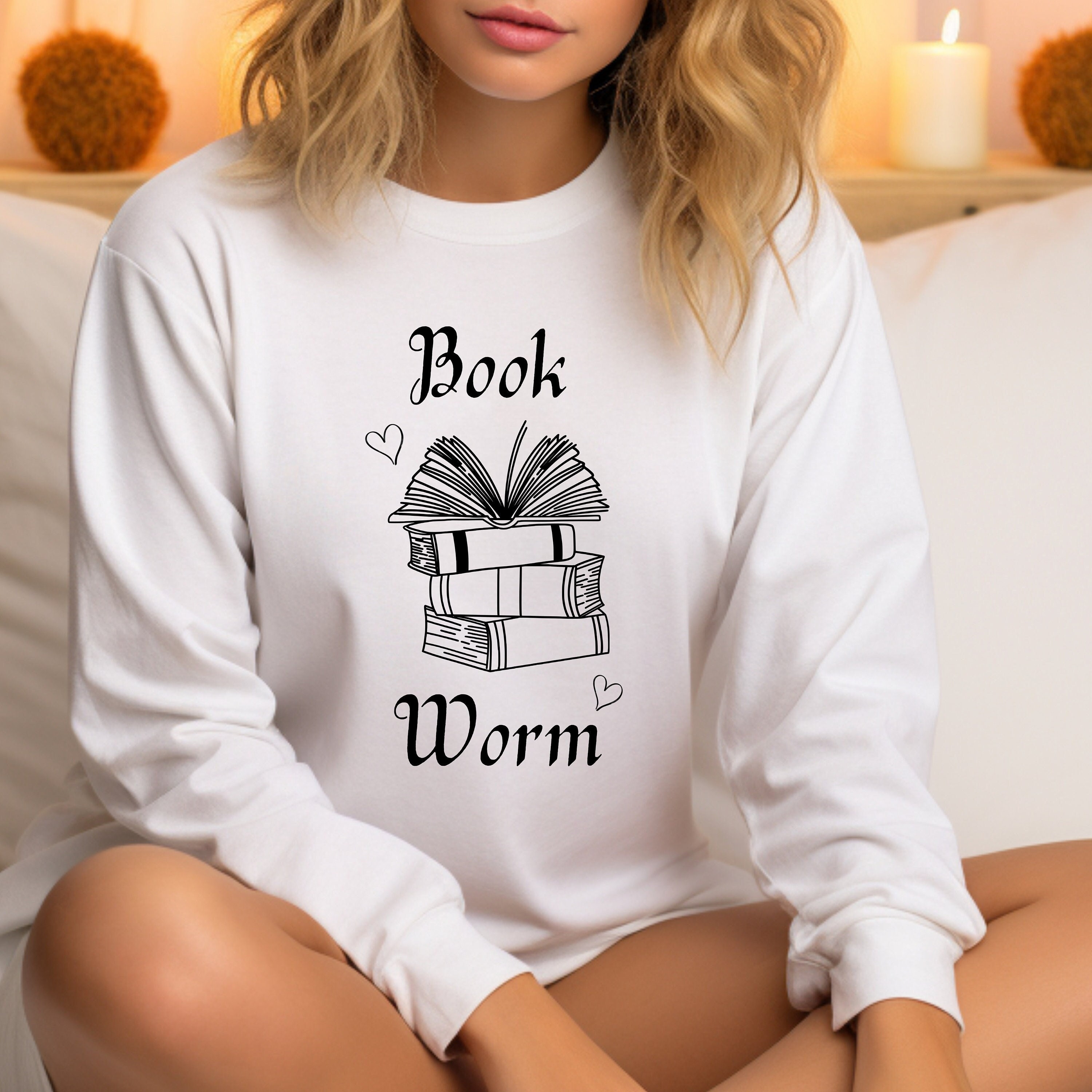 Book Worm SVG PNG JPG Clipart Book Worm Cute Craft Gift Her Books Quote ...