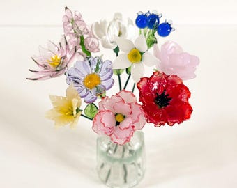 ＼半額SALE／ Glass Birth Flower (jan to Dec), Glass Carnation, Iris アクセサリー
