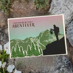 Karte auf ins neue Abenteuer