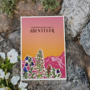 Karte auf ins neue Abenteuer