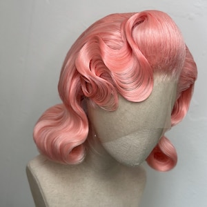 Classy 40s History Wig Pink