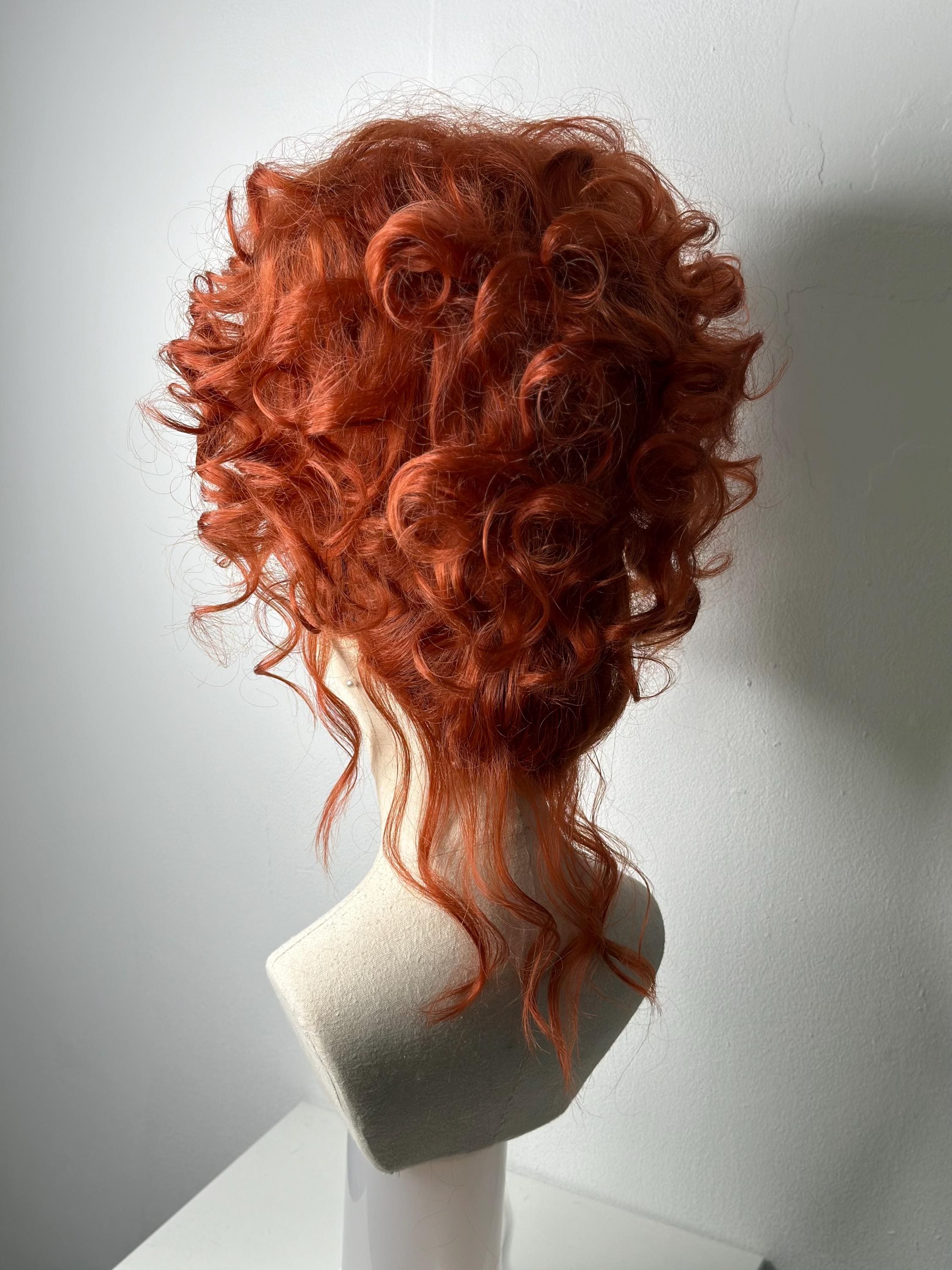 Messy Dark-copper Updo - Etsy