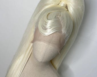 Classy sleek half up ponytail wig