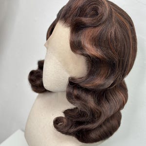 Classy 40s History Wig Mix Brown