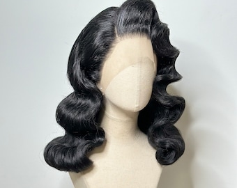 Classy 40s History Wig Black