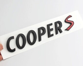 MINI Cooper S Schriftzug Emblem Zeichen Logo Heckklappe