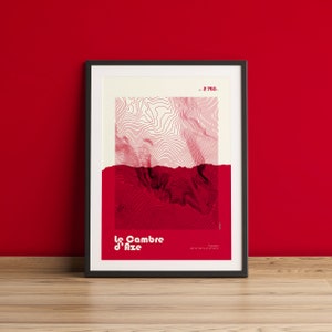 Poster Cambre d&#39;Aze - Geschenk / Berg / Wandern / Pyrenäen / Reiseplakat / Vintage-Plakat / Wandkunst / Dekoration / Pyrenäen