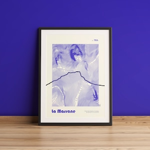 La Massane Poster - Geschenk / Berg / Wandern / Pyrenäen / Reiseposter / Vintage Poster / Wandkunst / Dekoration /