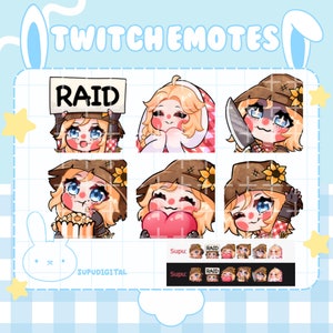 Cute Twitch Emote Bundle Pack, Scarecrow Kate Emote, Blonde USA Girl Emote, Blonde Blue Eyes Emote, Halloween Emote | Twitch Discord Emoji