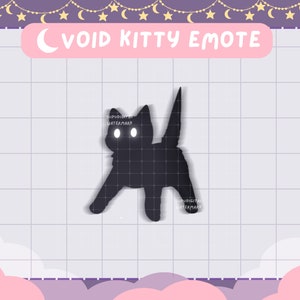 アニメ版のVoid Black Cat Meme | Twitch Discord Streamer Emotes | かわいい猫 ネコ カワイイ