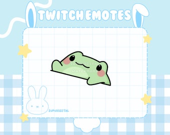 Frog Bongo Twitch Emote Animated Funny Forg Hype Raid Emotes: Discord/Youtube Streamer Emoji