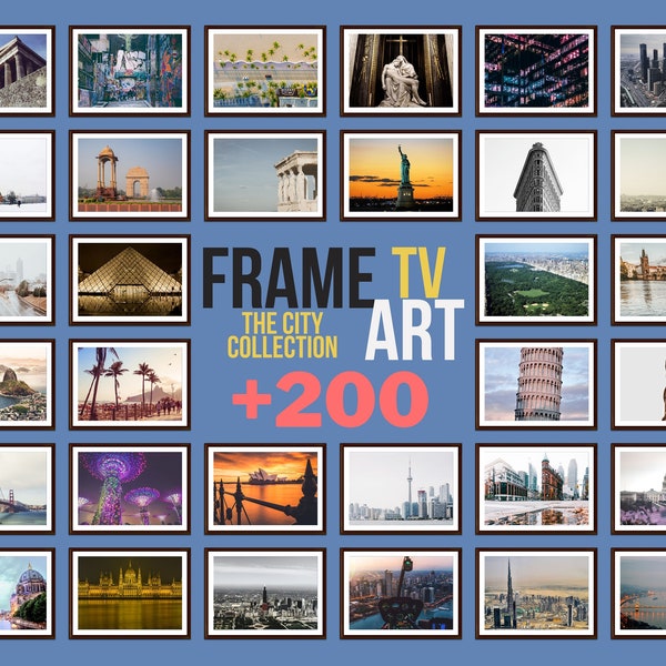 The City set of + 200 frame TV ART Collection | frame tv | frame tv art | famous city | Samsung frame | city frame set | digital download |